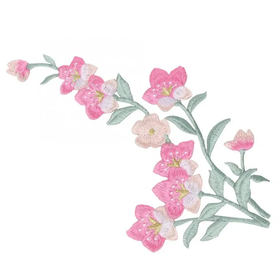 Даффодил тканевая наклейка вышитый патч DIY Декор аппликация для рукоделия