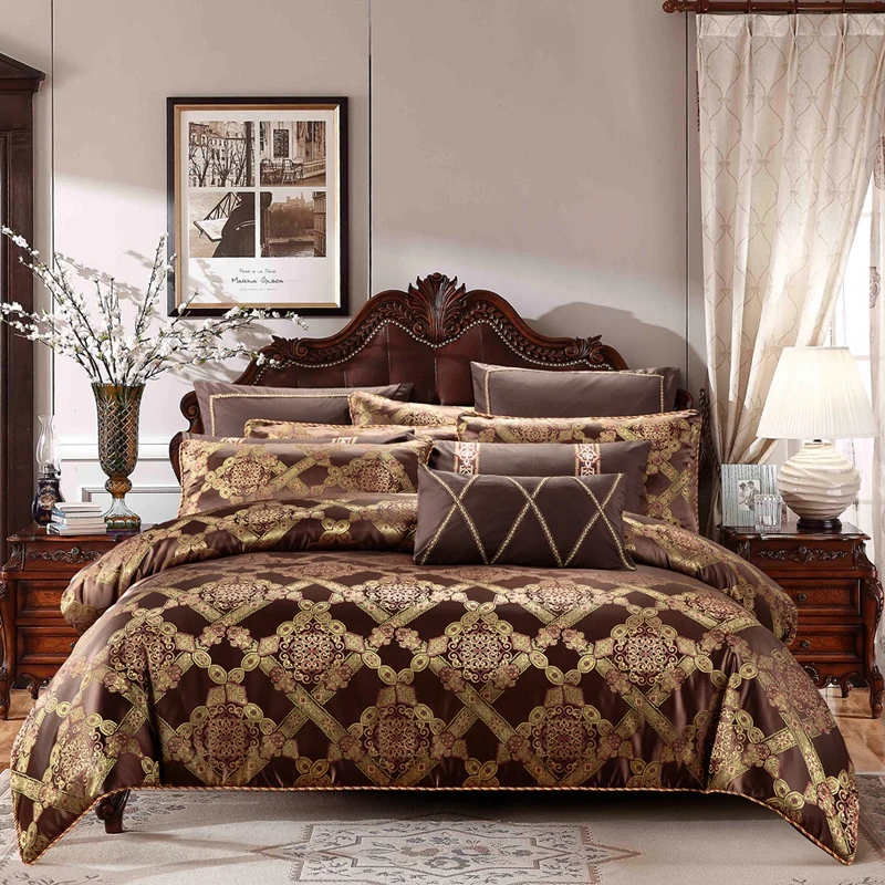 Комплект постельного белья из хлопка 4/6/9 шт.|king queen size|bedding set kingduvet cover |