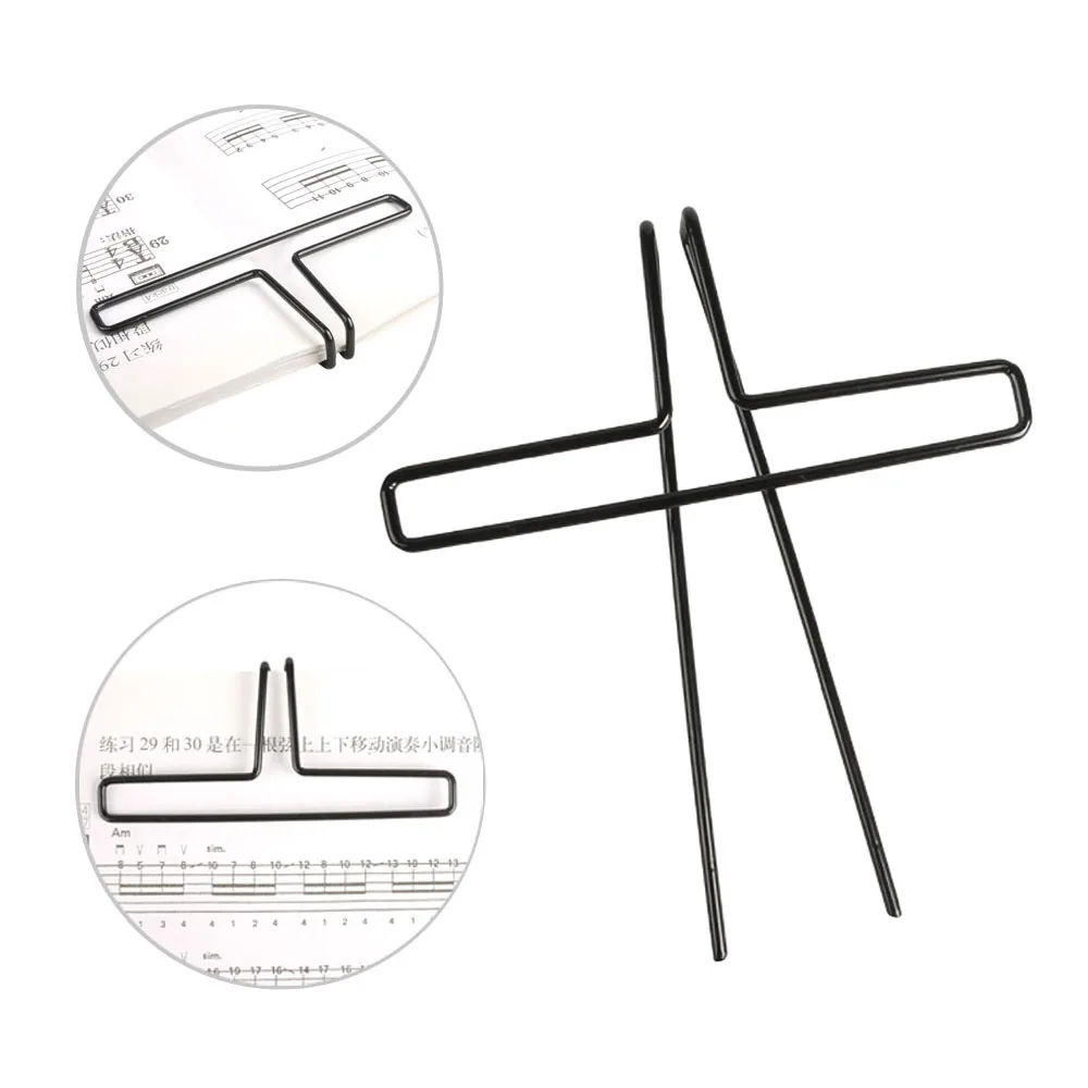 Черный металлический музыкальный книжный лист зажим держатель для страницы