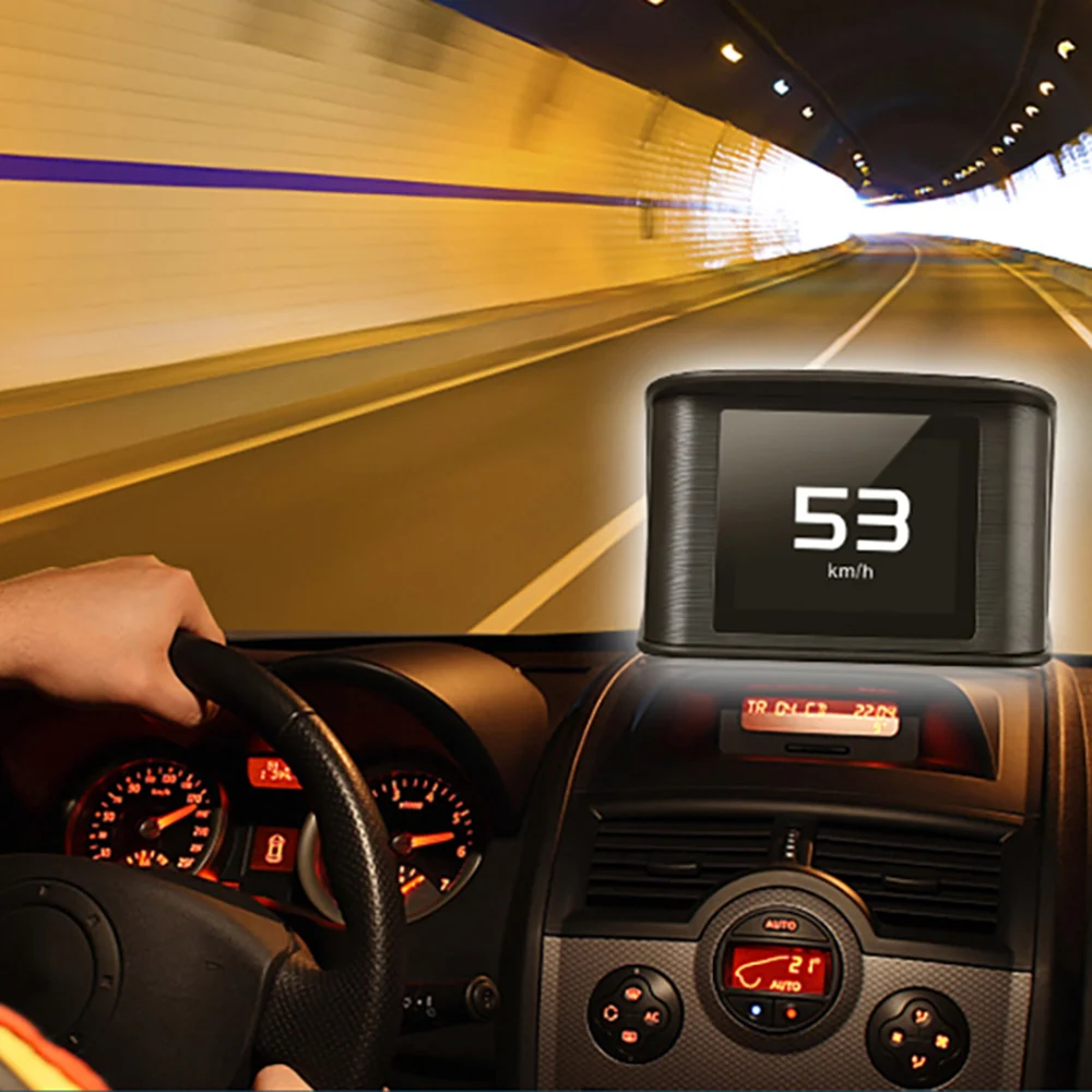 OBDSPACE P10 бортовой компьютер OBD2 цифровой дисплей Спидометр расход топлива Датчик температуры воды OBD HUD Дисплей