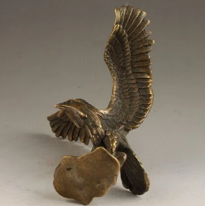 A Copper Hand art Artwork sculpture Home Furnishing Brass crafts Elaborate Collectable Handmade Old Vivid Eagle Statue | Дом и сад