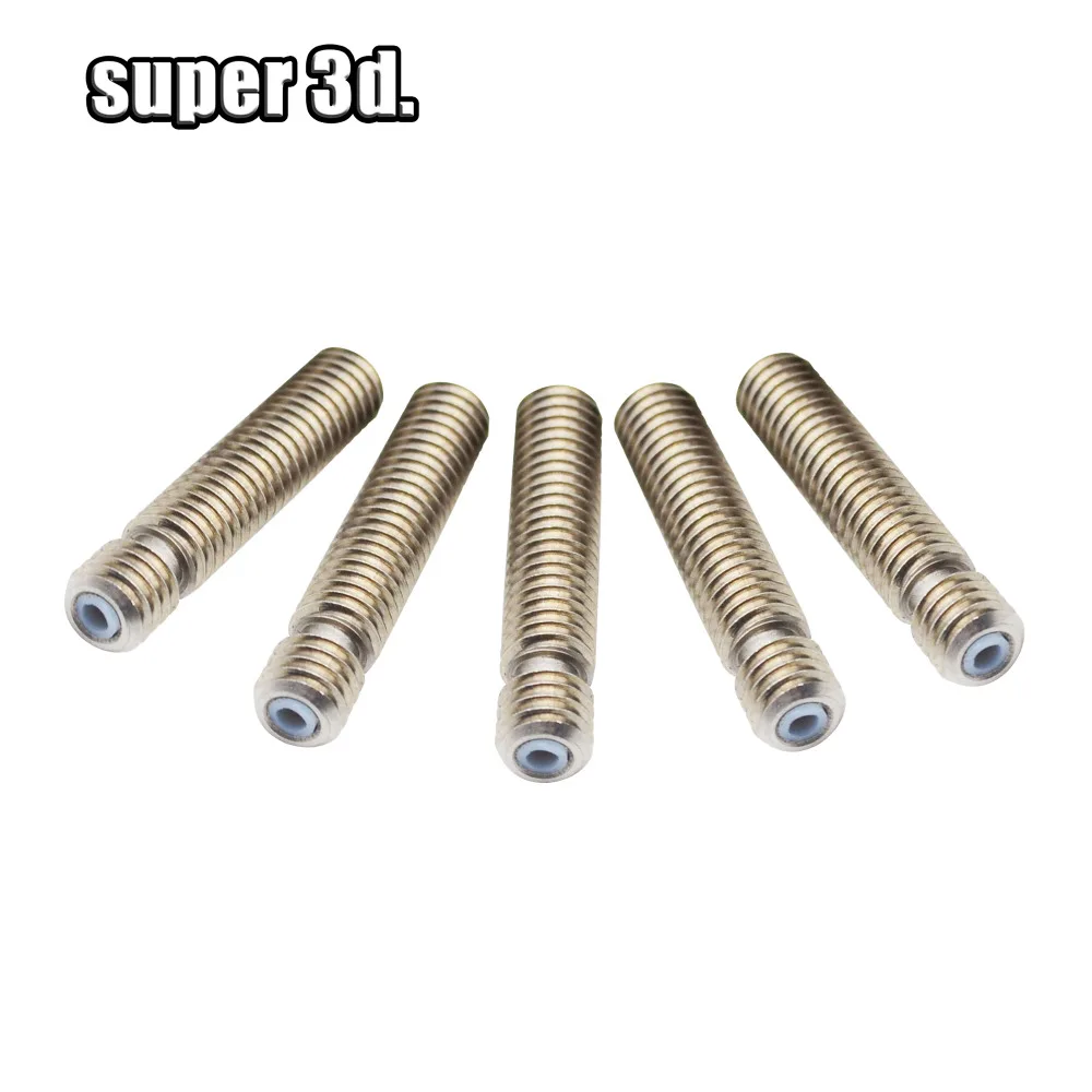 Hotend тепловой пробой 5 шт. горло экструдера с PTFE трубкой M6 * 26/30/40 мм для Reprap MK 3D