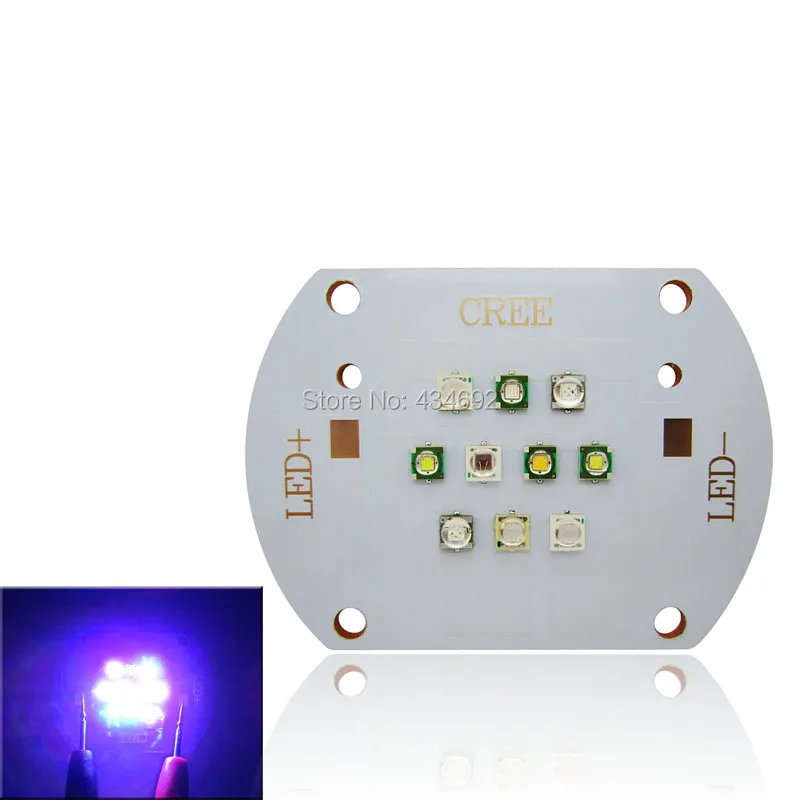 CREE XPE XP-E + ХТЕ XT-E EPILEDS уф красный DIY Coral Fish Tank Лампа Светодиодная 30 В-31 В 350-600mA