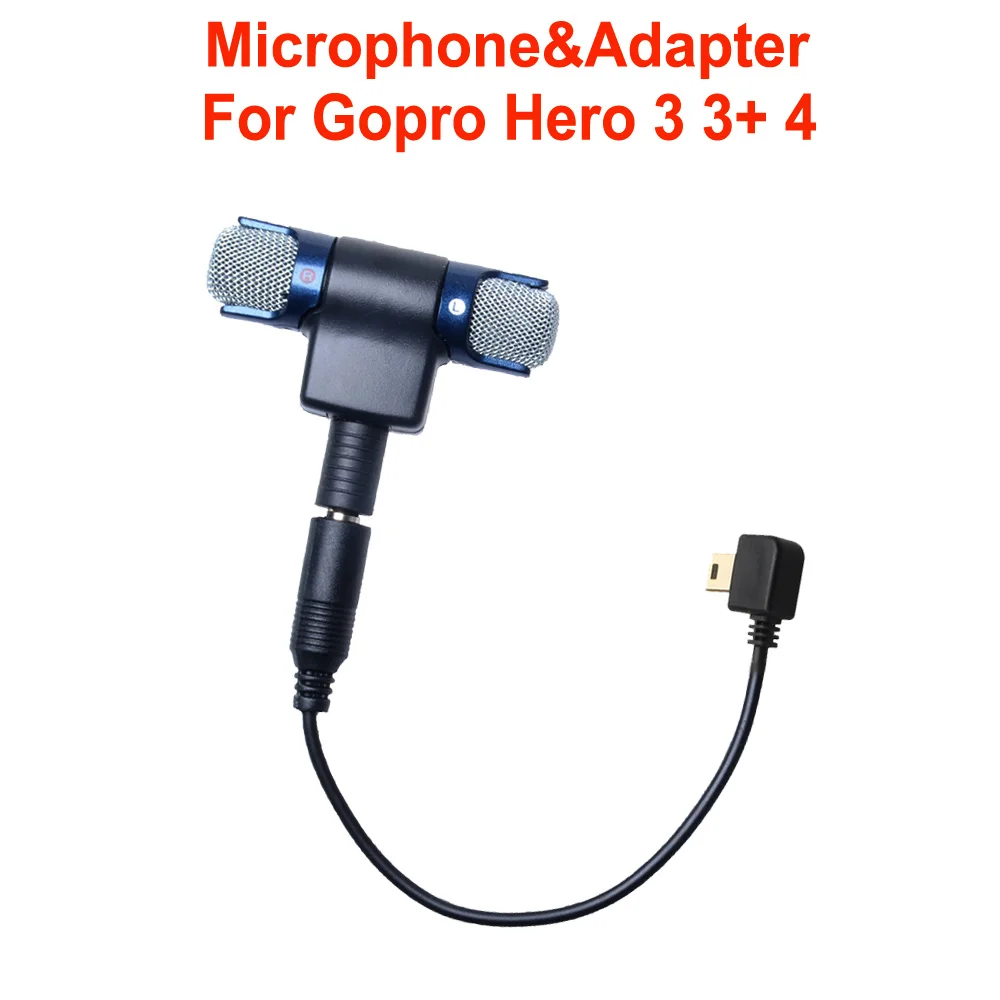 Высококачественный мини внешний стерео микрофон с золотой штекером 3 5 мм на Мини