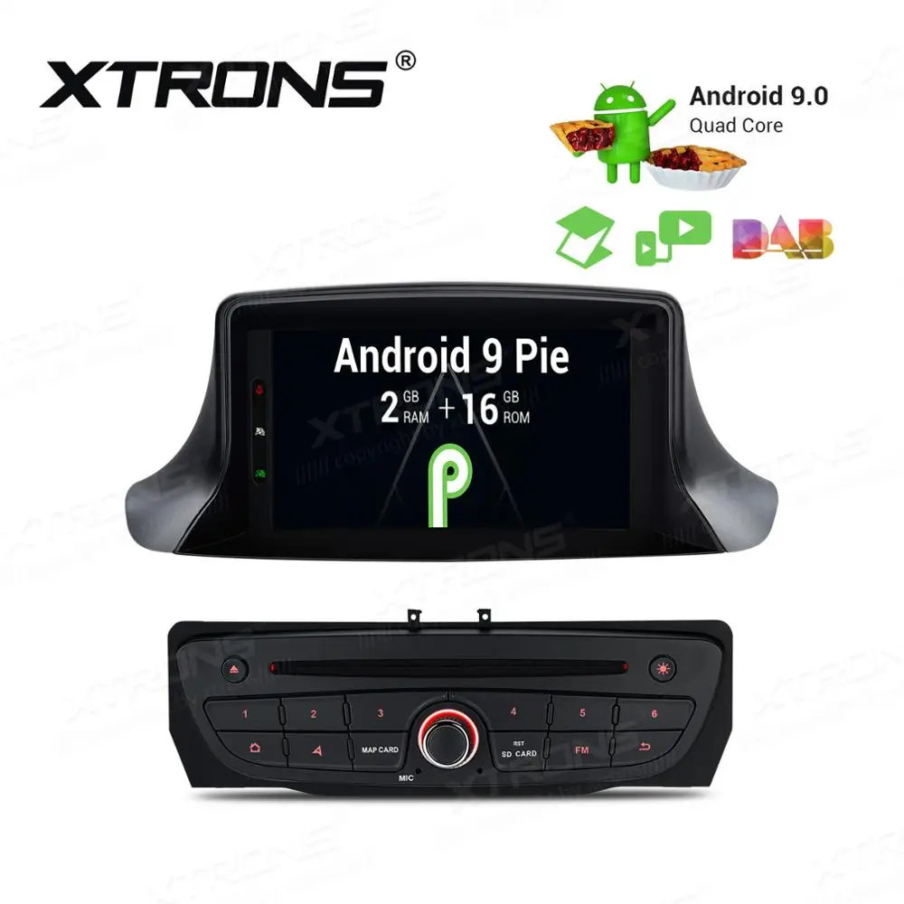 XTRONS " Android 9,0 автомобильный dvd-плеер для Renault Megane 3 III Fluence 2008 2009 2010 2011 2012 2013- радио gps USB wifi