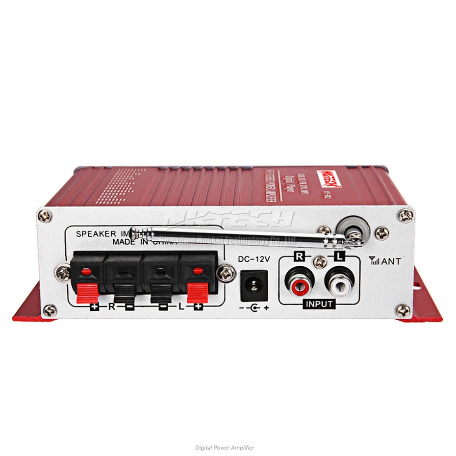 NKTECH HY-602 Автомобильный цифровой плеер аудио усилитель мощности 2CH 20 Вт RMS DSP Hi-Fi стерео TF USB FM DVD MP3 ИК пульт дистанционного управления громкостью звука для дома
