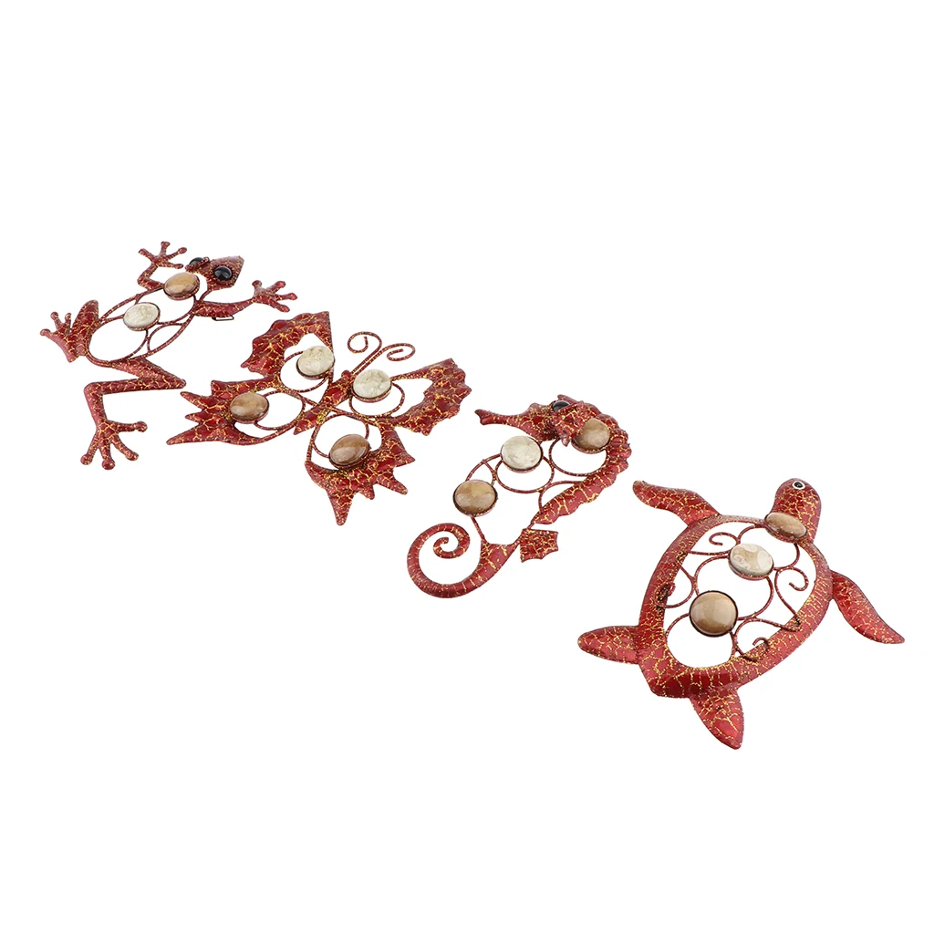 

Gecko Butterfly Sea Horse Tortoise Wall Art Ornament - Metal Wall Hanging