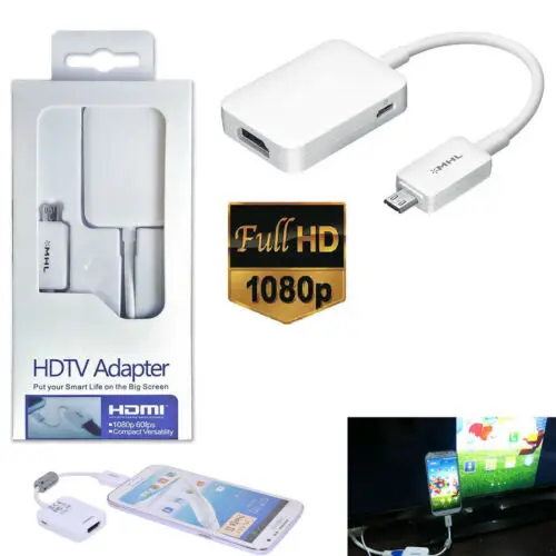 Micro USB MHL к HDMI 1080P HD ТВ кабель адаптер для samsung Galaxy Tab 3 10,1 HD ТВ адаптер 2B15