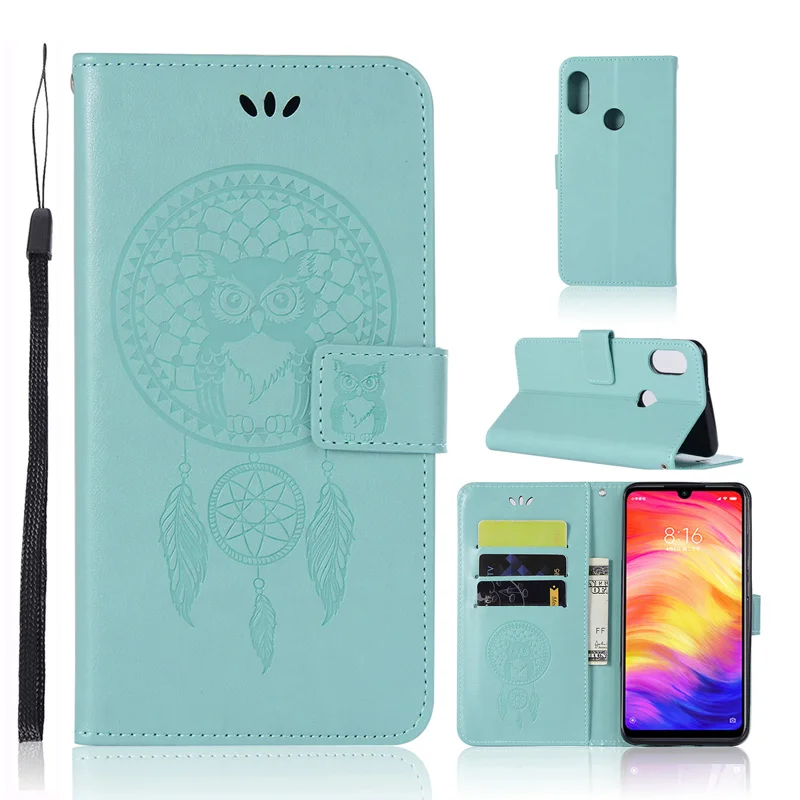 Чехол-книжка с совой из искусственной кожи для Funda Xiao mi Red mi 7 7A Note 8 PRO 7 6 5 Pro Чехол mi A3 mi 9 Lite CC9 E Чехол для мобильного телефона