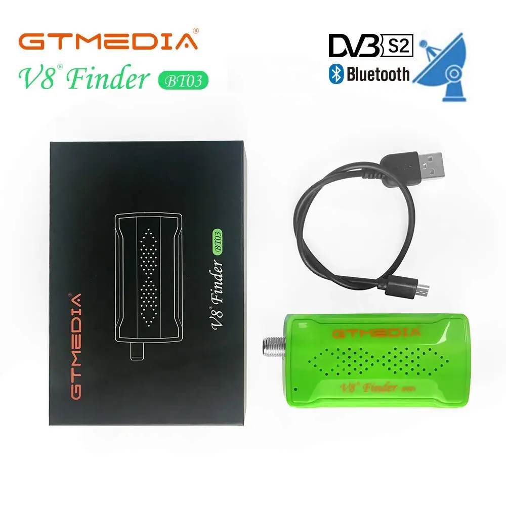 GTMEDIA мини спутниковый искатель Bluetooth DVB S2 V8 прибор обнаружения BT03 Satfinder