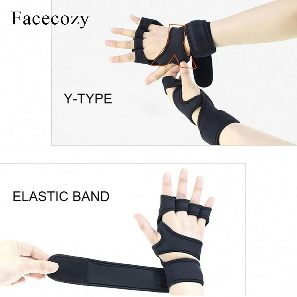 Facecozy перчатки для тренажерного зала с подшипником Нескользящие бодибилдинга