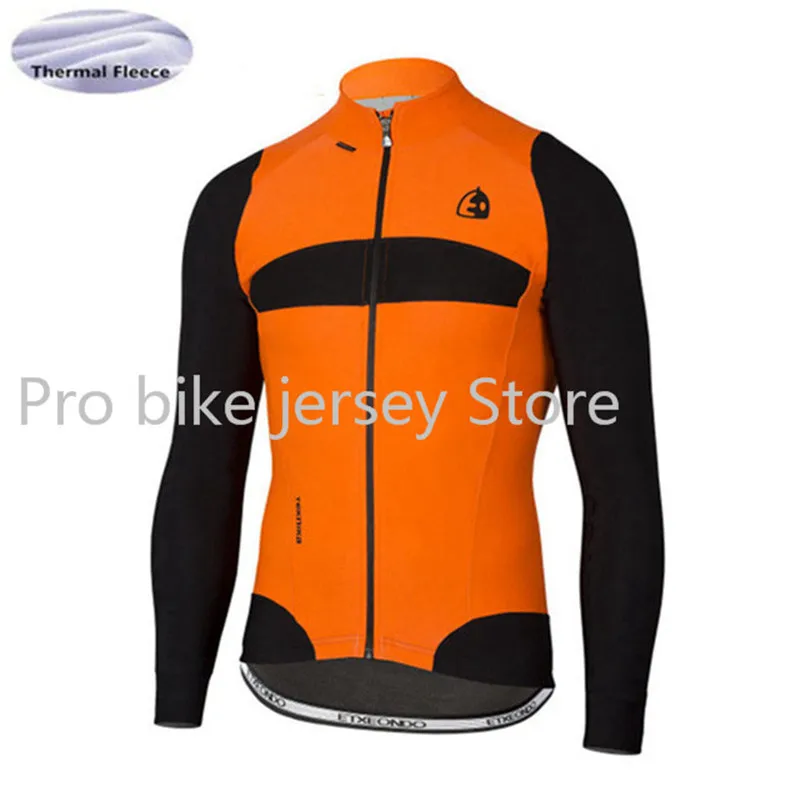 Tops 16 Etxeondo Pro Team Зимняя велосипедная Джерси рубашка зимняя термо флисовая с длинным рукавом велосипедная одежда ropa ciclismo - Цвет: Tops 16