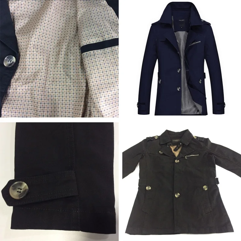 5XL 2017 чистый хлопок Мужской Повседневный плащ Весенняя мужская куртка в стиле