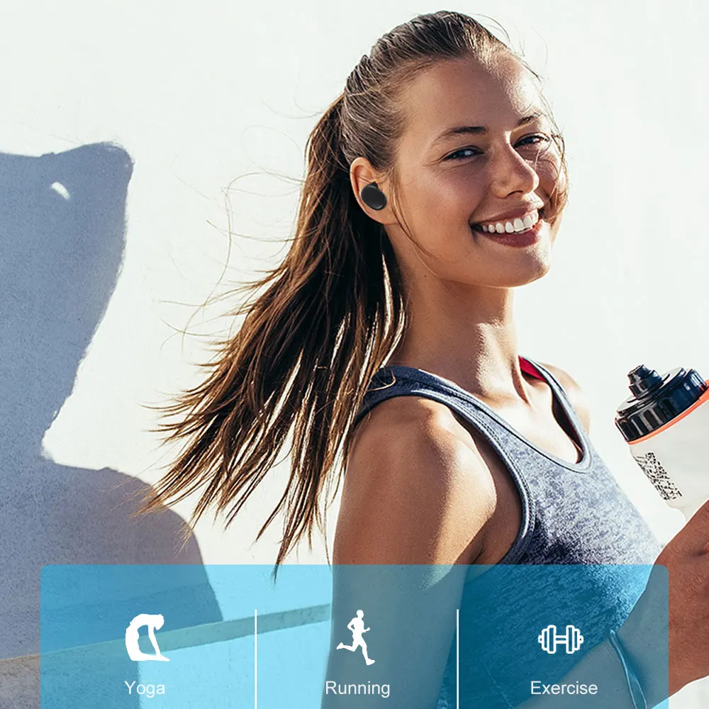 Tws наушники беспроводные Bluetooth5.0 с зарядной коробкой шумоподавление двойные