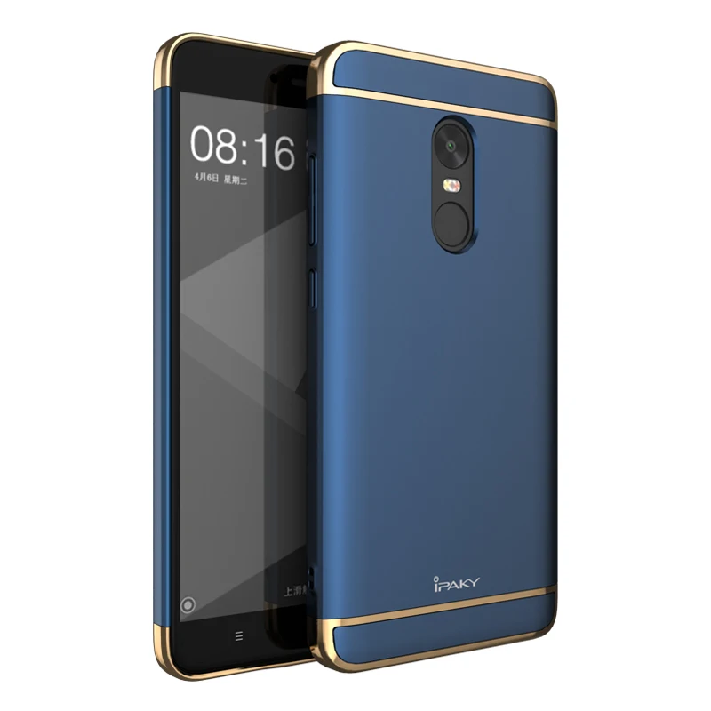 iPaky For Xiaomi Redmi Note 4X Case 3in1 Plating Matte Hard Back Cover Mi Note4X 4 Global Version Phone Cases |