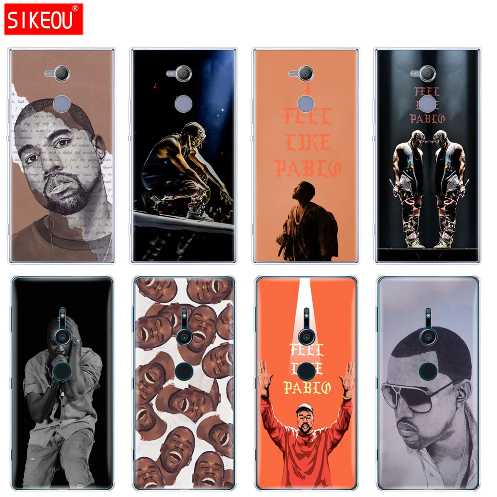 Силиконовый чехол для телефона sony xperia XA1 XA2 ULTRA PLUS L1 L2 XZ1 XZ2 compact XZ PREMIUM Kanye Omari West |