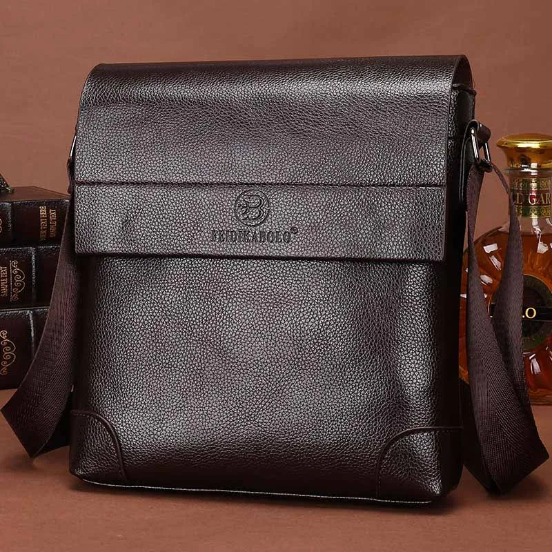 Новая коллекция! Модные мужские сумки в стиле кэжуал, кожаная курьерская сумка, высококачественный мужской бренд, бизнес-сумка, мужская ручная сумка - Цвет: 8013 brown