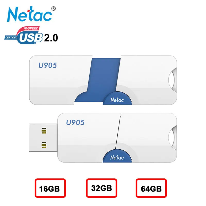 Новинка 2019 USB флеш накопитель Netac 16 ГБ 32 64 Гб дропшиппинг Флешка USB2.0 карта памяти