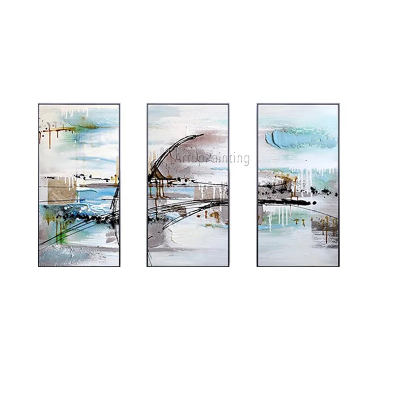 Картина на холсте cuadros decoracion 3 шт. quadro акриловая морская живопись настенные