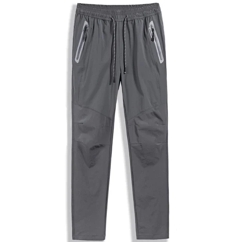 grey XIYOUNIAO размера плюс L~ 7XL 8XL новые штаны для бега мужские повседневные быстросохнущие модные уличные брюки верхняя одежда спортивные штаны - Цвет: grey