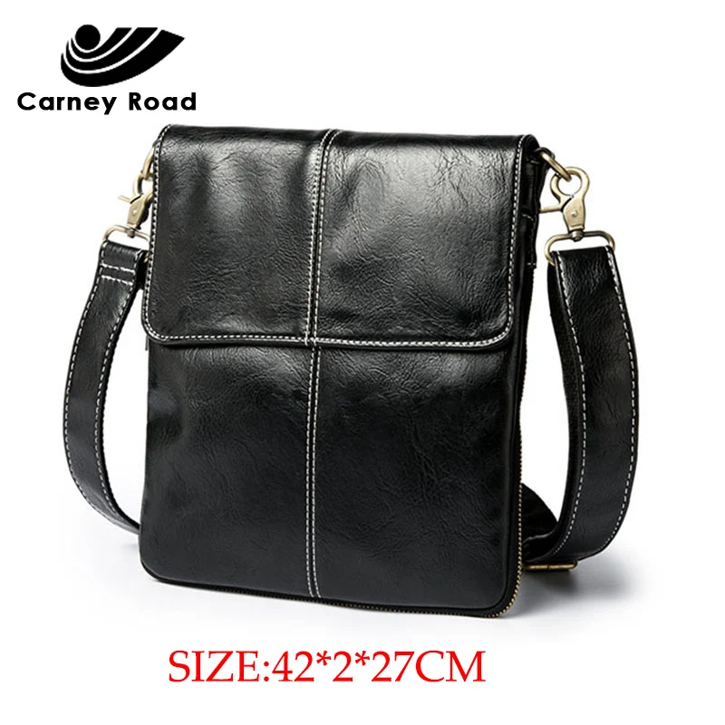 Классическая брендовая мужская сумка кожаная дизайнерская деловая мессенджер