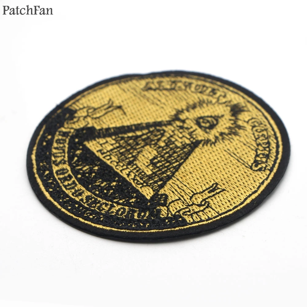 Patchfan Всевидящее Око annuit coeptis Мейсон гладить на футболка одежда вышитые патчи para