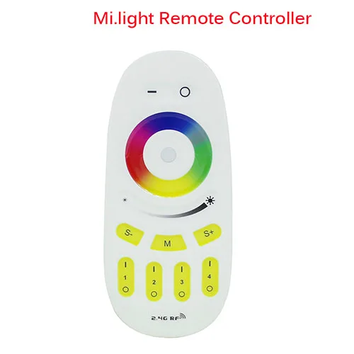 Tanbaby Mi. Светильник 2,4G беспроводной смарт GU10 Светодиодный светильник RGB+ CCT изменение цвета затемняемый Точечный светильник 4 Вт AC 85-265 в wifi Пульт дистанционного управления - Испускаемый цвет: 1 remote controller