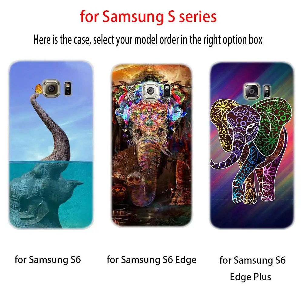 Мягкий силиконовый чехол с принтом слона для Samsung S30 S20 S11 S10 S9 S8 Plus lite 11e 10e Uitra