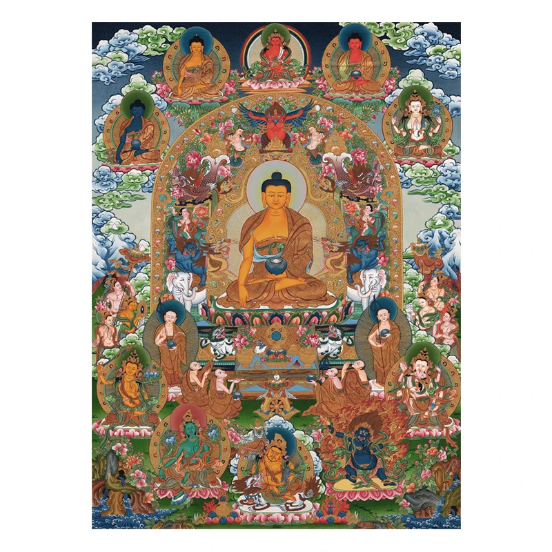Декоративная картина Thangka постеры с распылителем для спальни тибетский