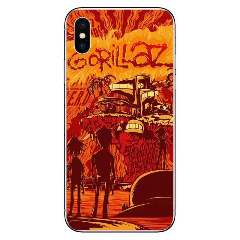 TPU Gorillaz silicone Soft TPU phone case For iPhone5s SE 6 6s plus 7 7plus 8 8plus X XS XR XS Max Cartoon Gorillaz Boat Best Cases - Цвет: TPU