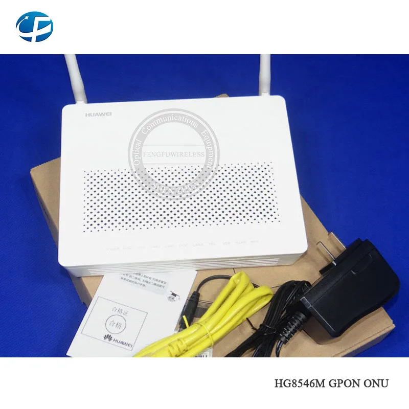 20 шт. Лучшая цена HW HG8546M GPON ONU ONT с 2DBI 3FE 1GE TEL USB WIFI порт оптоволоконное оборудование