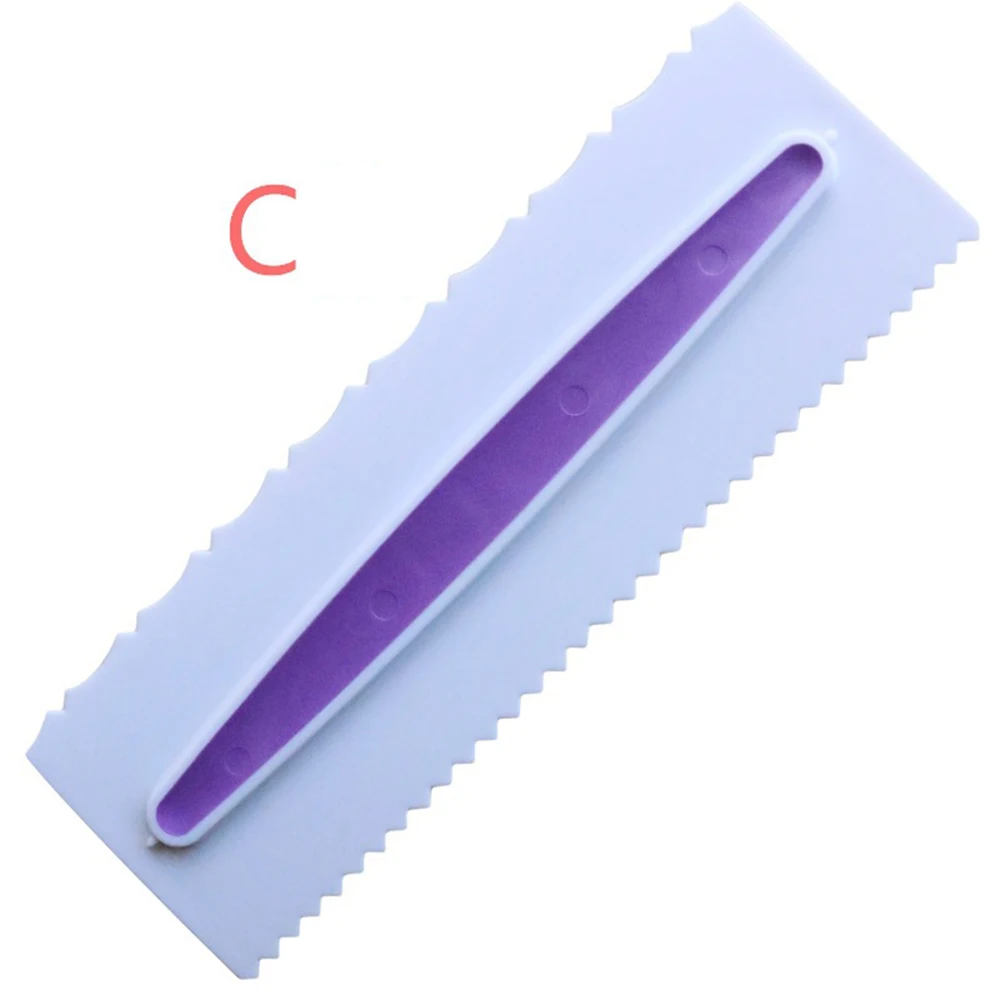 Крем скребок для торта расческа украшения глазурь гладкие шпатели мастики края