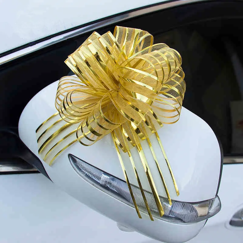 Натяжной бант лента свадебное украшение автомобиля дверные ручки зеркало