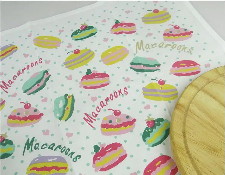 40x60 см Вишневый макарун хлопковая салфетка для посуды коврик кухонное полотенце в скандинавском стиле для выпечки фотографии фон