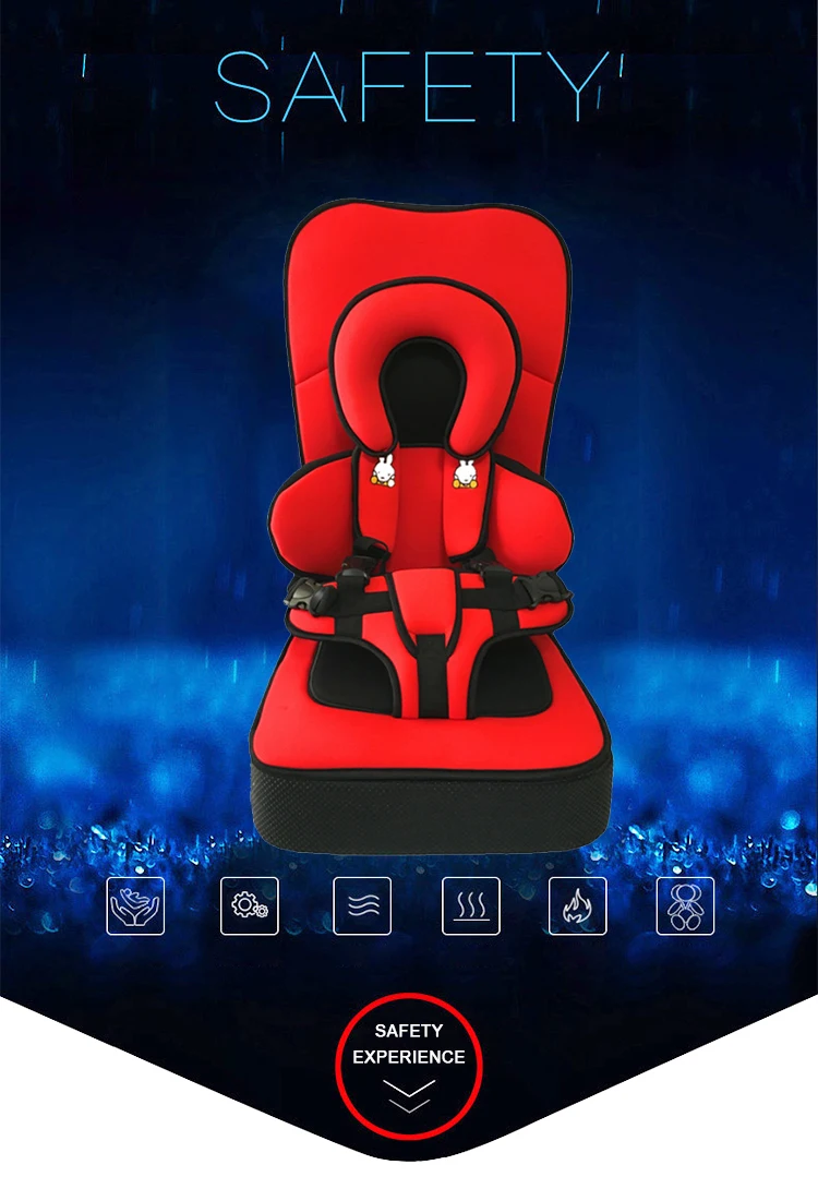 

Portable Baby Chair Seating Safety Cushion Thick Travel Child Seat Adjustable Thickened Design Big Size Mattress 12 Years Kids