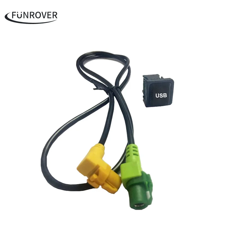 Автомобиль USB Адаптер Кабель и Переключатель для Volkswagen RNS315 RCD510 RCD300 + VW Jetta MK6 Поло