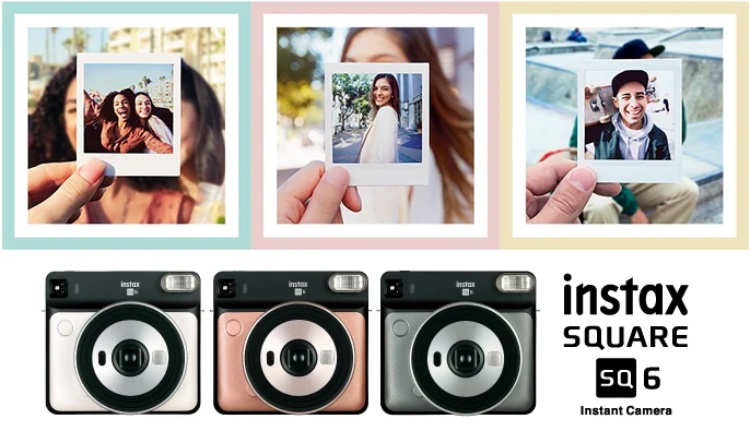 3 цвета Fujifilm Instax SQUARE SQ6 мгновенная фотокамера + 20 листов квадратной пленки пакет