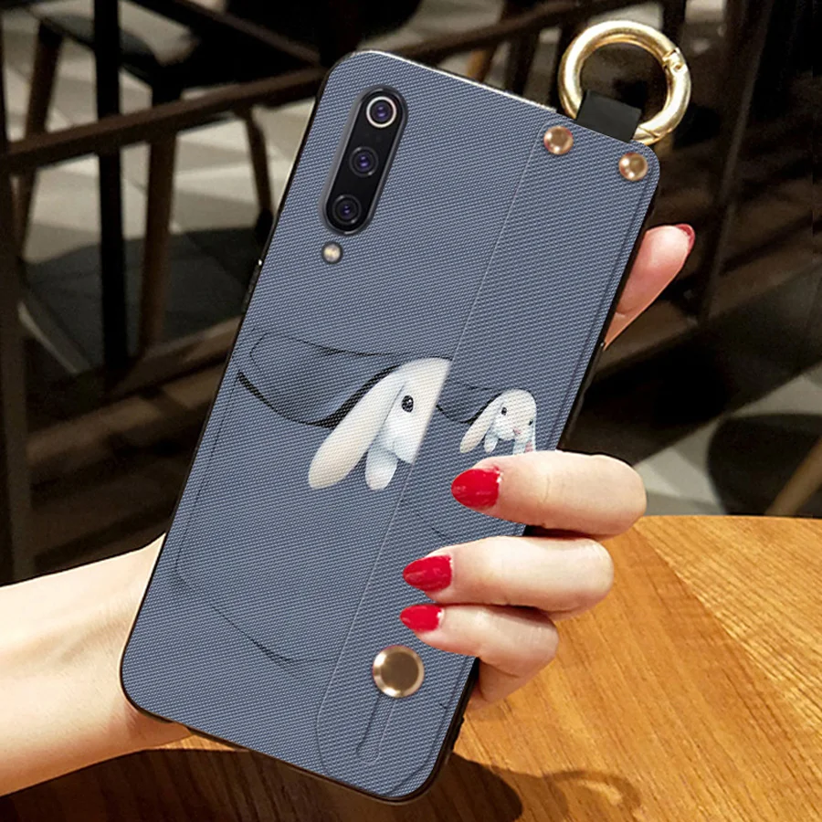 Чехол из ТПУ с кошачьим кроликом для xiaomi mi 8 9 A2 A1 redmi note 7 6 5 pro K20 pro Чехол милый мультяшный браслет мягкий силиконовый корпус
