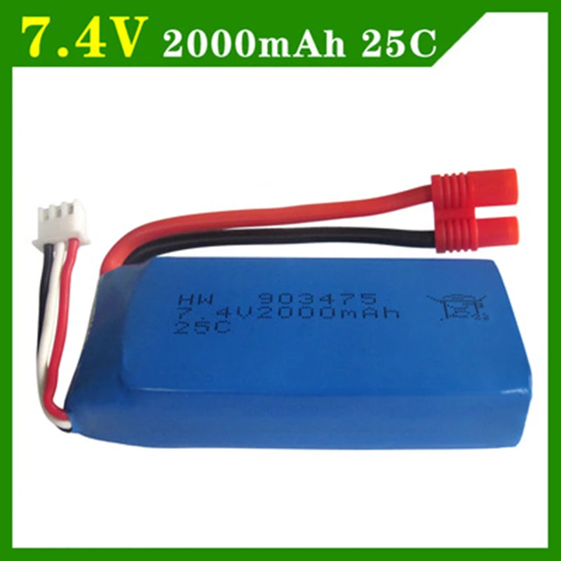 

7.4V 2000mAh LIPO 2S Syma X8C X8W X8G quadrocopter high capacity Lipo battery 903475 Multiple outlets NO.5 for EL-2P plug