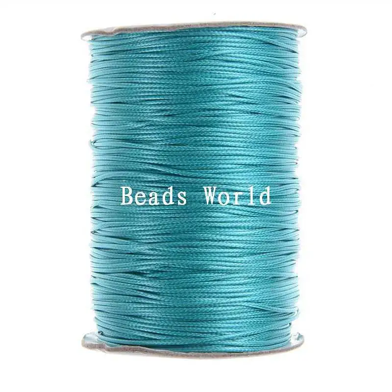 Best Quality 1 Roll(Approx 170M) Wax Rope Handmade DIY Jewelry Thread Cotton Cord Findings 1mm Dia(W05600-W05607) | Украшения и