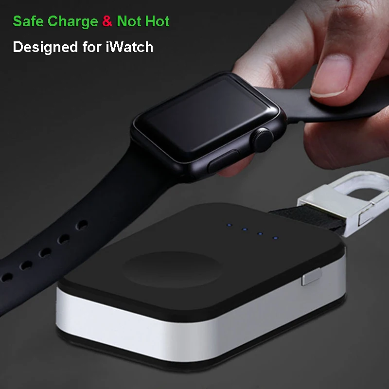 Мини наружное портативное QI Беспроводное зарядное устройство power Bank для Apple Watch Series iWatch 1 2 3 4 Беспроводное зарядное устройство Внешняя батарея