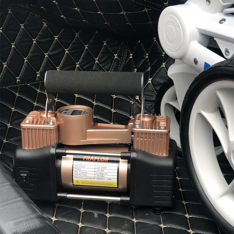 12V 150PSI Портативный Heavy Duty двойной цилиндр автомобильный компрессор шин насоса универсальный для автомобилей грузовых велосипедов с светильник