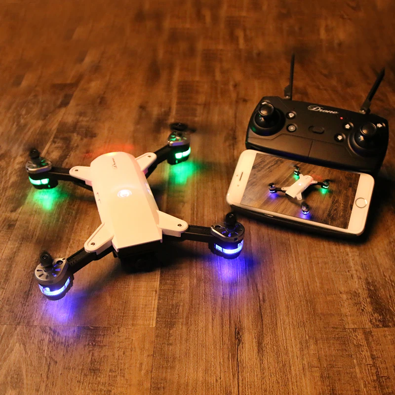 Новый складной карманный Дрон для селфи с WI FI FPV Камера дрона дистанционным