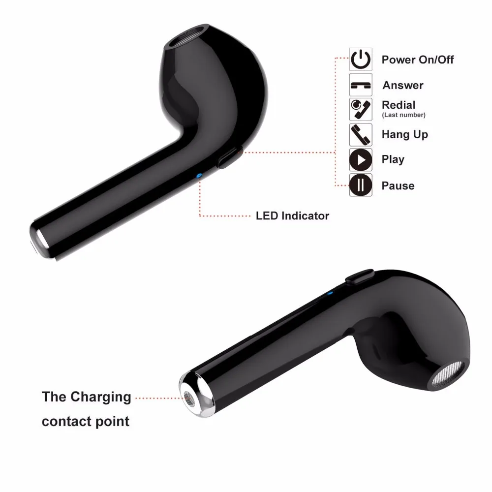 Bluetooth наушники TWS i7 запатентованный продукт Беспроводная bluetooth гарнитура с
