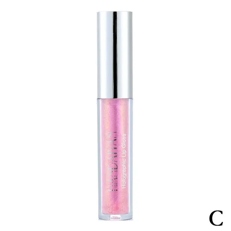 Шоколад 1pcs Lip Gloss Laser Holographic Lip Tattoo Waterproof Lipstick Liquid Crystal Glow Makeup Jelly Pigment Glitter Lip Gloss - Цвет: Шоколад