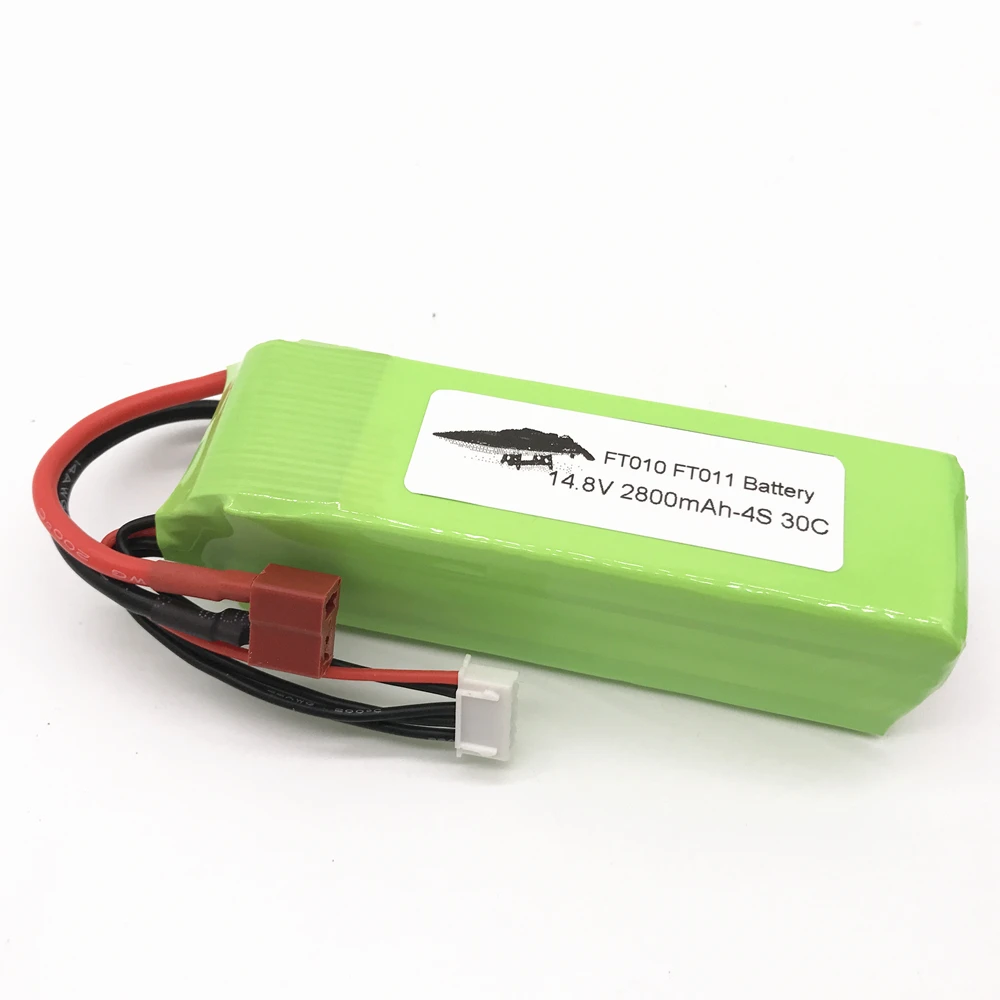 2 шт. 2800 мА/ч 14 8 в батарея RC 4s Lipo 30C 803496 для FT010 FT011 радиоуправляемая лодка вертолет