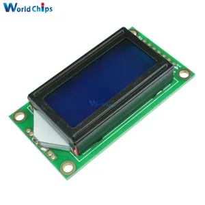 0802 LCD 8x2 символьный ЖК-дисплей модуль 5В LCM Синяя подсветка для Arduino