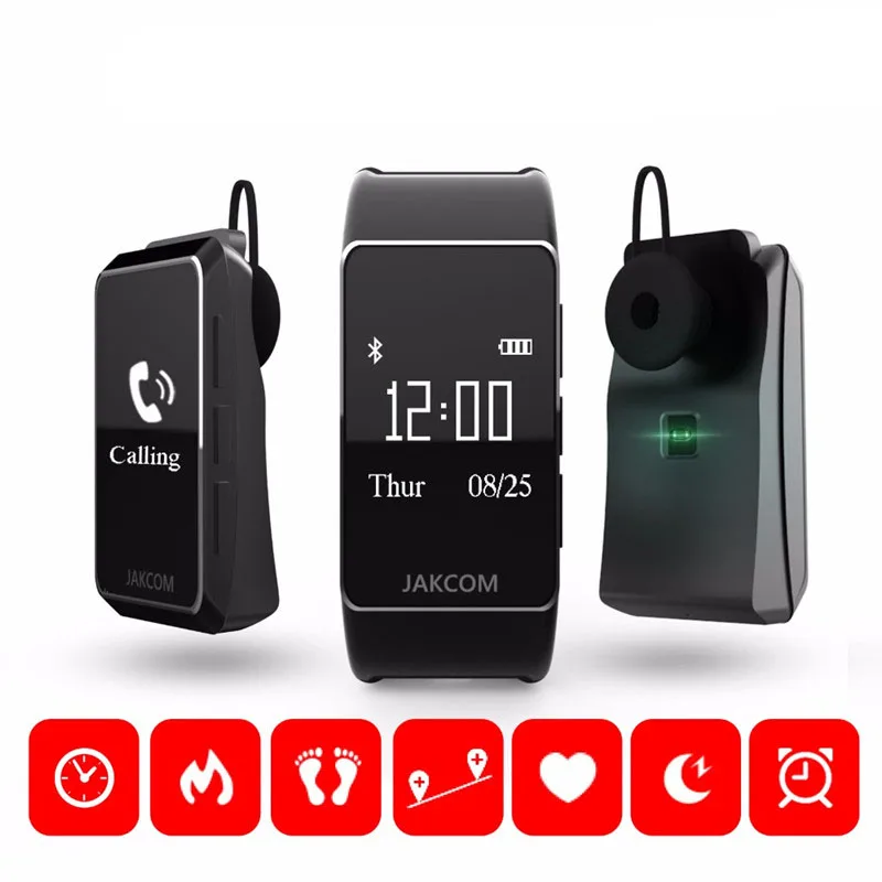 Оригинальные Смарт-часы Jakcom B3 2 в 1 Bluetooth Смарт-браслет + гарнитура браслеты для