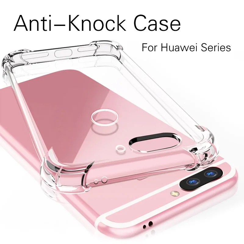 Прозрачный чехол для Huawei P30 PRO P20 P40 Mate 20 30 Honor 30S V30 V20 8X 10 Play 4T прозрачный мягкий