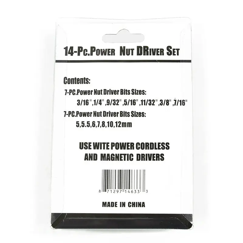 Набор гаечных ключей 14 шт. черный чехол двойные метрические и стандартные Sae 1/4